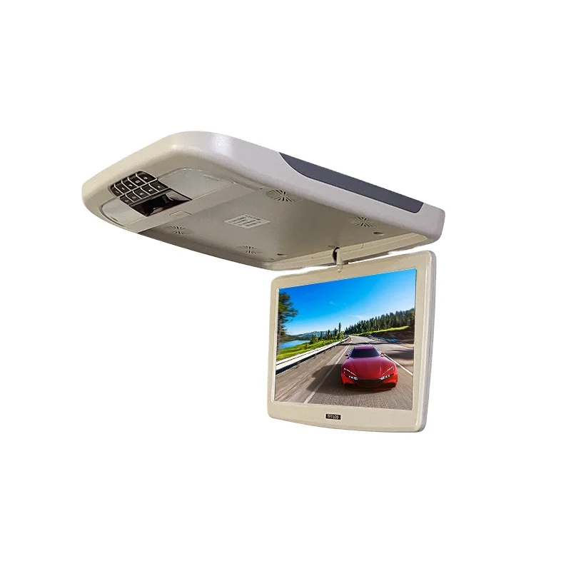 9' 10.1' 11.6' 13.3' inch Roof Mount Monitor Bus Roof Mounted Led Usb Optional Car Roof Flip Down Monitor Ips Screen