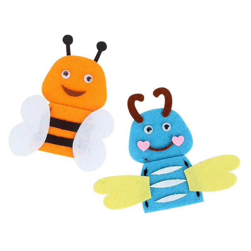 Custom wholesale dog elephant finger puppets stuffed toys