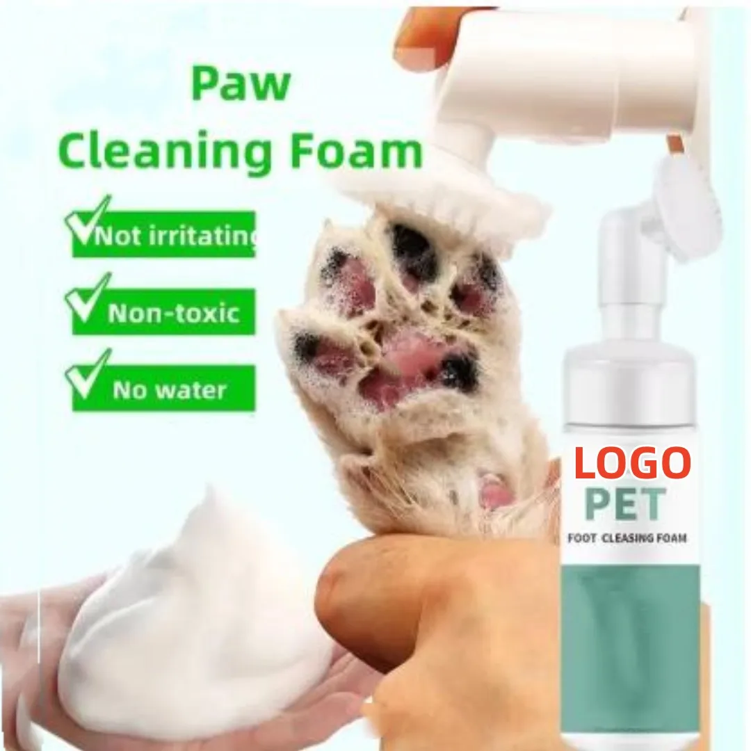 New Cleaning Products All-around Natural Eco-friendly Portable Wash Free Pet Paw Cleaner Care Mild Foam