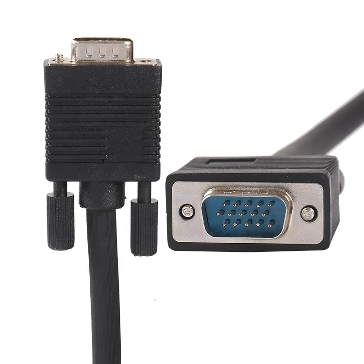 VGA cable 15pin male to male computer video monitor cable PVC