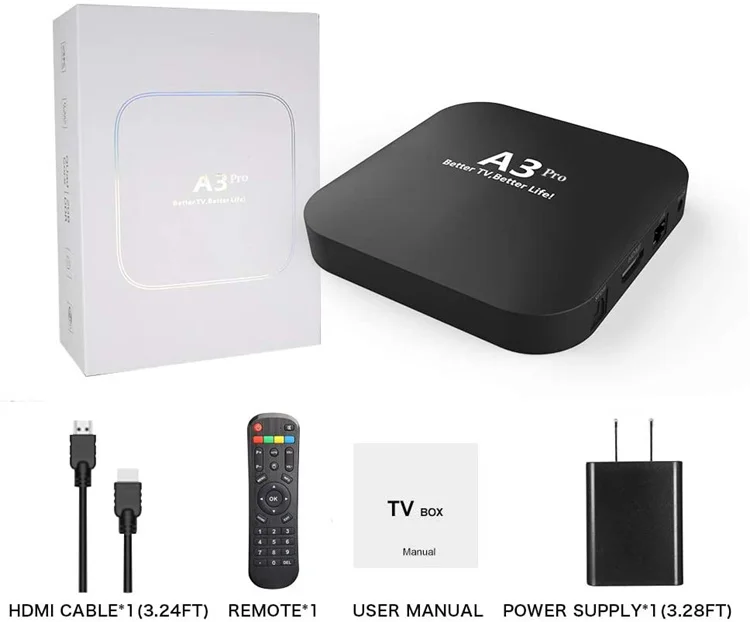 ТВ-приставка A3 IPTV m3u Бразилия Android 7 1 2 Гб + 8 чип S905X телевизионная приставка с лучшим Wi-Fi воспроизведение видео 6K и больше функций для вас