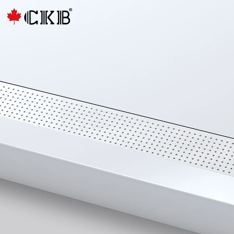 CKB Hotel Villas Apartment Stainless Steel Strain Cover White Rectangle Acrylic Bathroom Shower Base