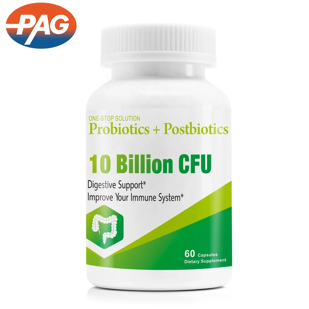 PAG Probiotics & Prebiotics Plus Digestive Improve Immune System Enzymes Capsules Supplement