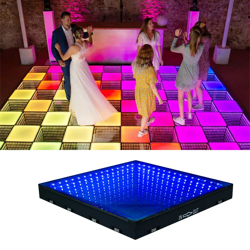 led 3d dance floor sensory interactive led light up floor tile magnet led dance floor