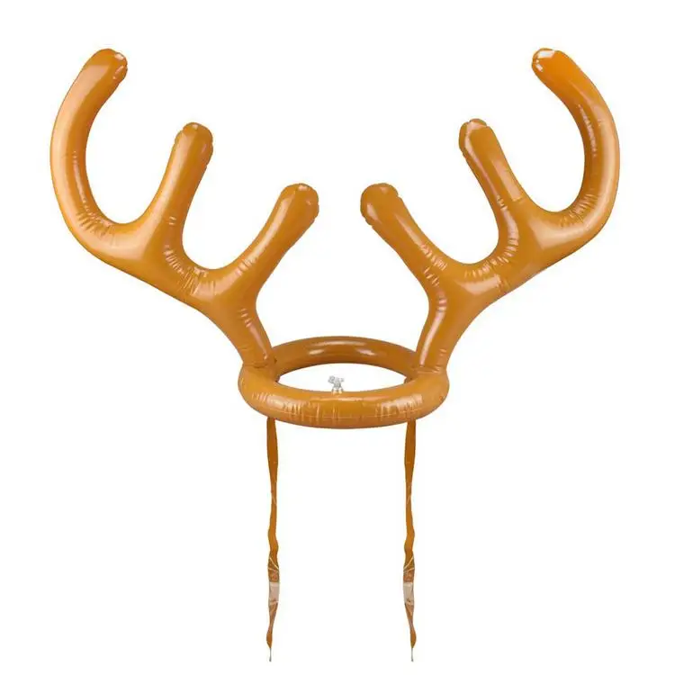  Inflatable Reindeer Antler Throwing Game Portable Durable Prop headband throwing ring toy