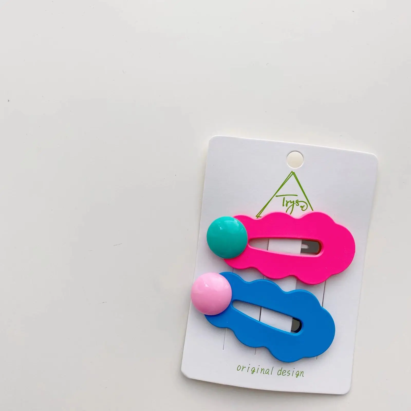 Cute Colorful Beans Design Baby Hair Grip Headwear Accessories Girls Hair Clips