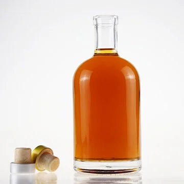 Luxury Custom Empty Crystal Gin rum brandy spirit whisky vodka  liquor 500 750ml alcohol bottle XO glass wine bottles