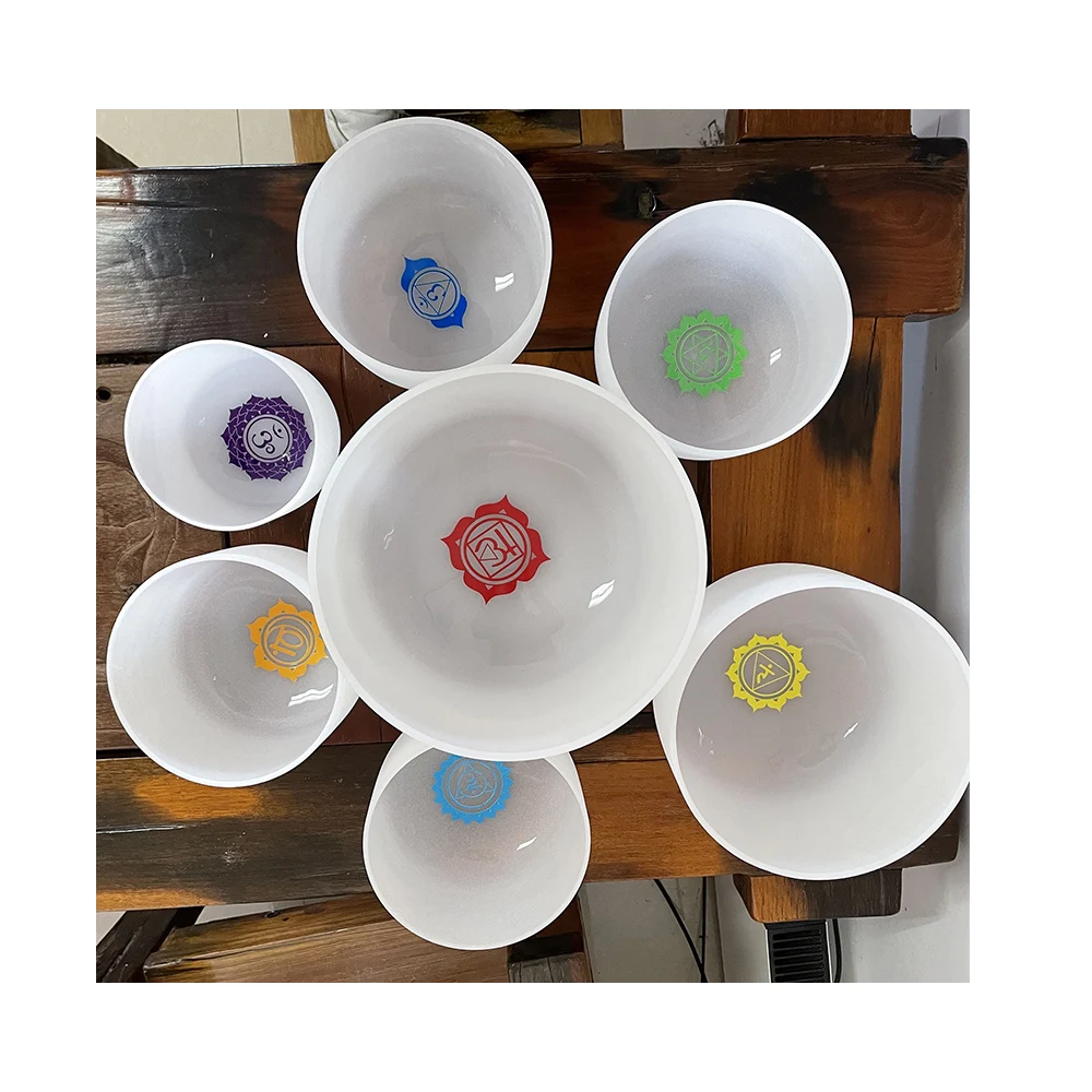 Chakra Musical Instrument Best Tuned Sound Healing Cheap Crystal Singing Bowl Set