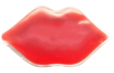 BAOLUN Reusable Custom Ice Packs Lips with Glitter Medical Lip Shaped Beauty Hot Cold Gel