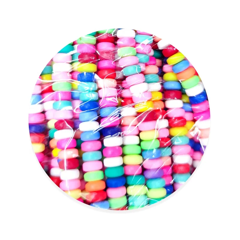 25PCS/Bag Hot Selling Educational Polymer Clay Loose Beads Fruits Animals Love Abacus Clay Chip Disk Beads For DIY Jewelry