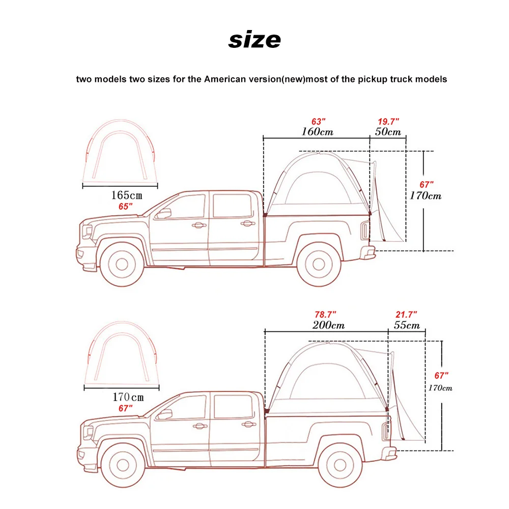 Green Pickup tent roof tent marqueet tenda waterproof carpas car rear awning camping supplies folding custom foldable