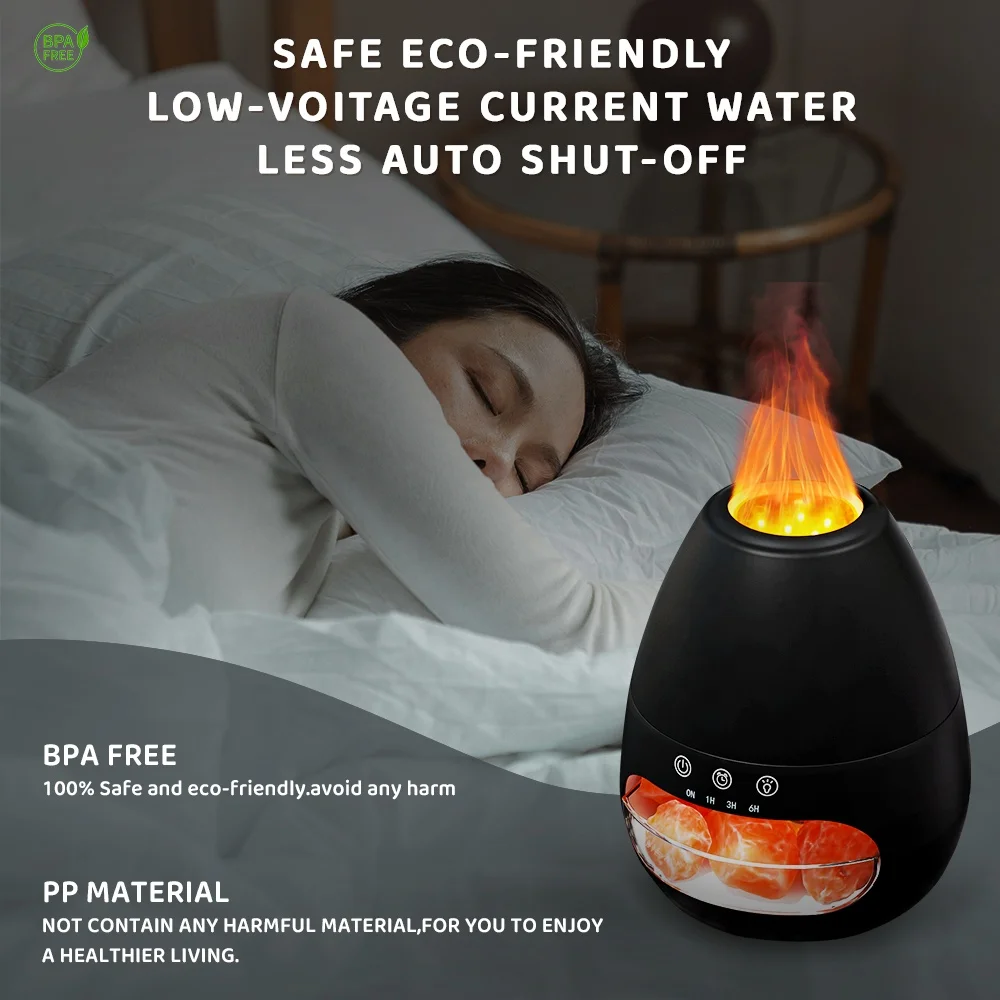 200ml Volcanic Aroma Diffuser 3D Firework Essential Oil Humidifier Factory-Made for Home and Hotel Use 1-Year Warranty