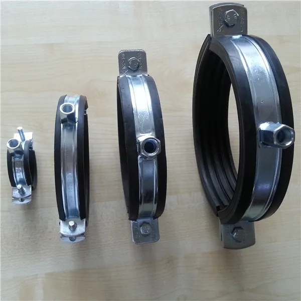 High Grade Rubber Lined Pipe Clamp Metal Pipe Clips Pipe Hanger