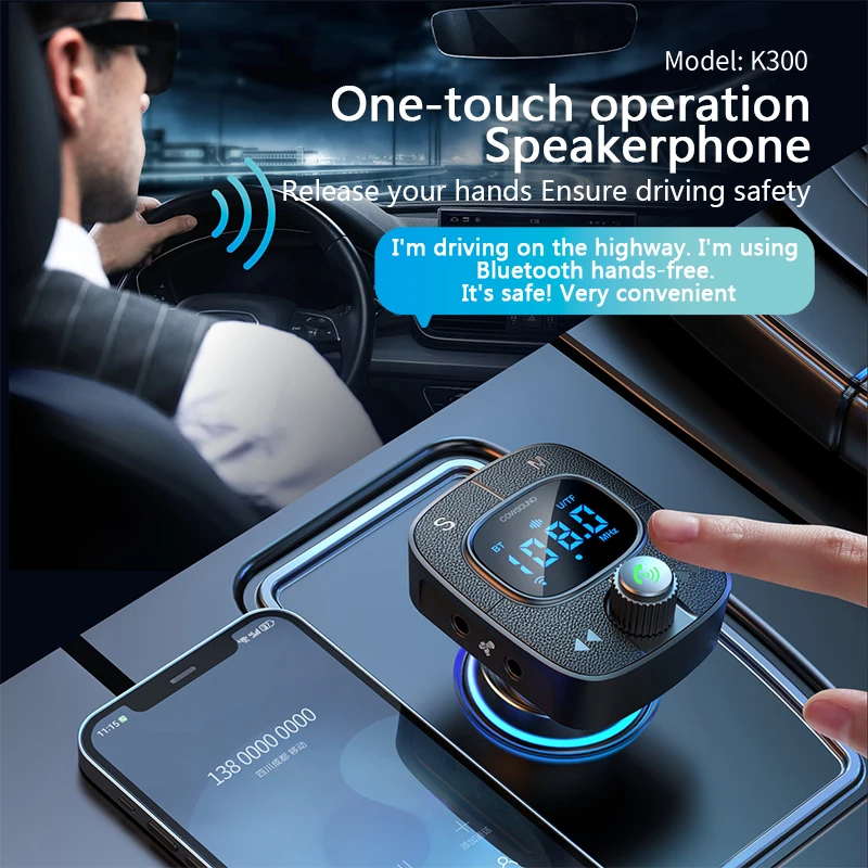 Hands-free talk MP3 музыкальный плеер FM-передатчик газовый автомобиль Универсальный USB Автомобильное зарядное устройство адаптер автомобиля