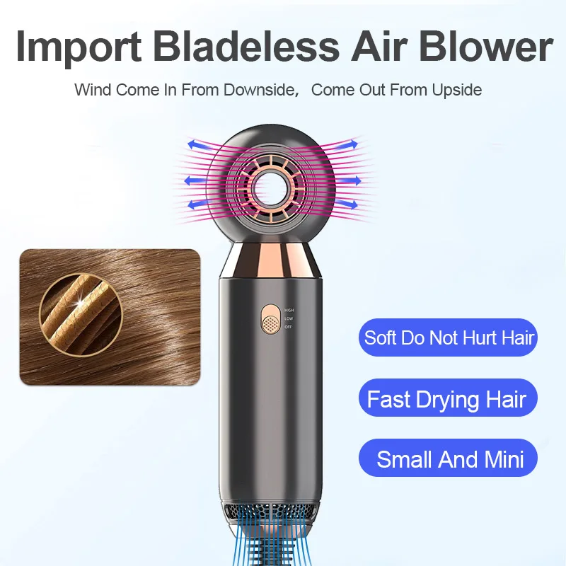 BSMC801 800W mini electric hair dryer travel blow dryer brush electric hair drying