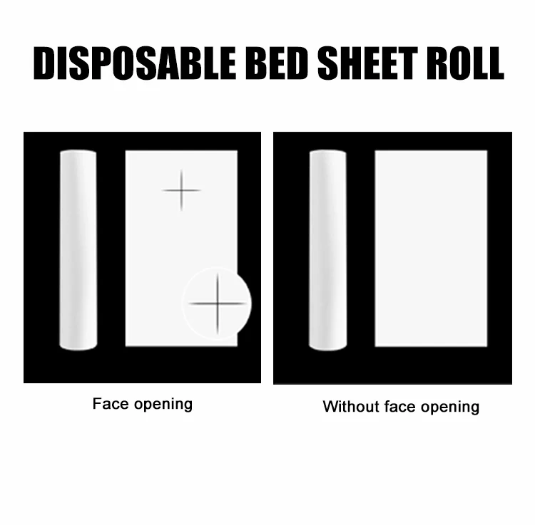 Disposable Non Woven Bed Sheet Roll Massage table paper roll Disposable Fitted Sheet Covers for Massage Table and Facial Bed