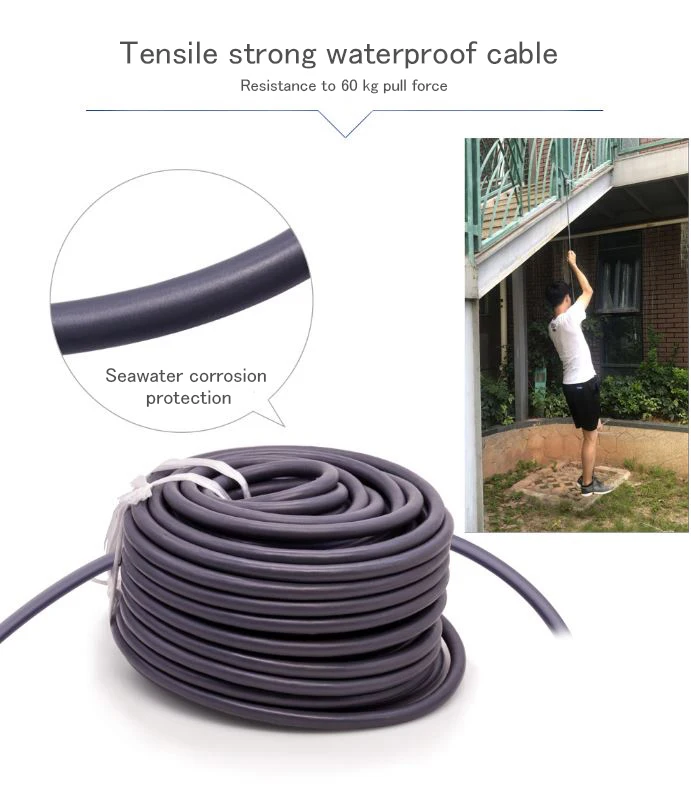 Hd 5MP underwater waterproof camera downhole inspection aquaculture pipe camera  with H.265 underwater CCTV camera