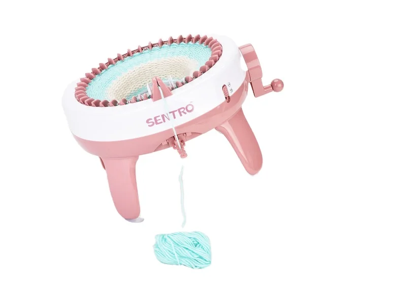 Pretend play preschool toys electronic Knitting Machine toy for kids