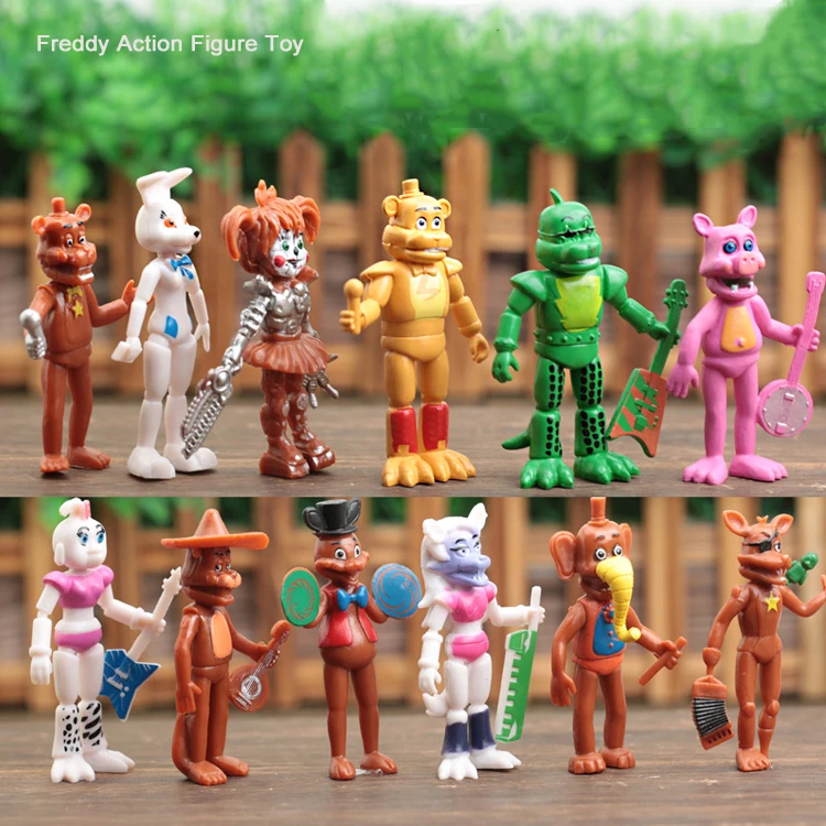 Anime Fnaf Toy Figure Five Night at Freddys  Collectible Model PVC Toys Gifts Cake Decor Five Night at Freddys Action Figure