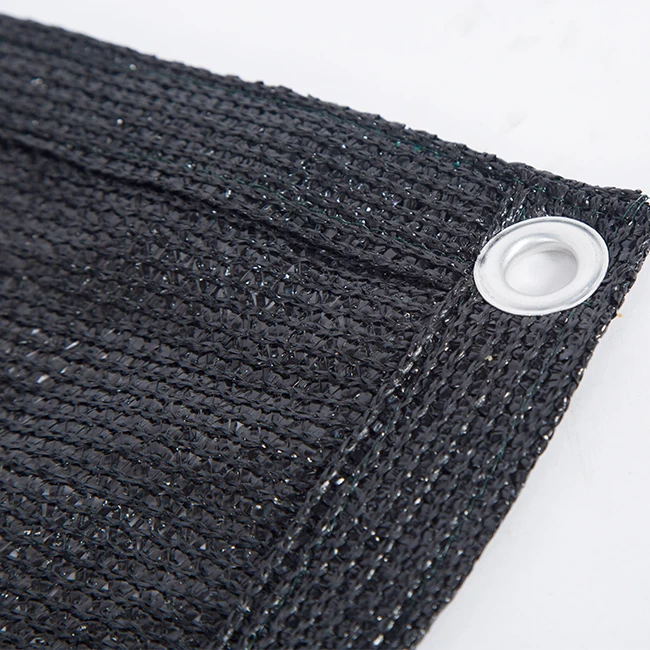 150gsm Sun Shade Net Cloth 100% Hdpe Shade Sails Nets Mesh With Aluminum Grommet