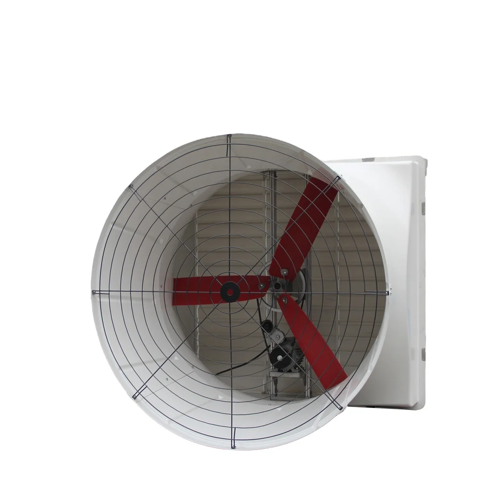 Agrifan 54inch fiberglass cone fan, cool air inlet ventilation blower, wall mounted cooling