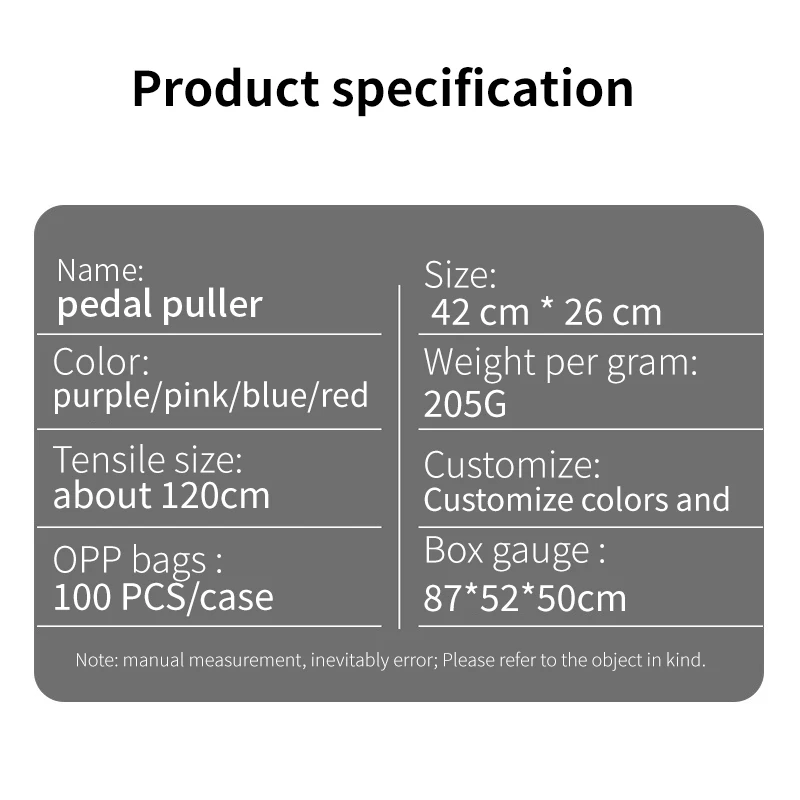 Latex Tension Rope AB Workout Equipment 4-Tube Elastic Yoga Pedal  Resistance Band