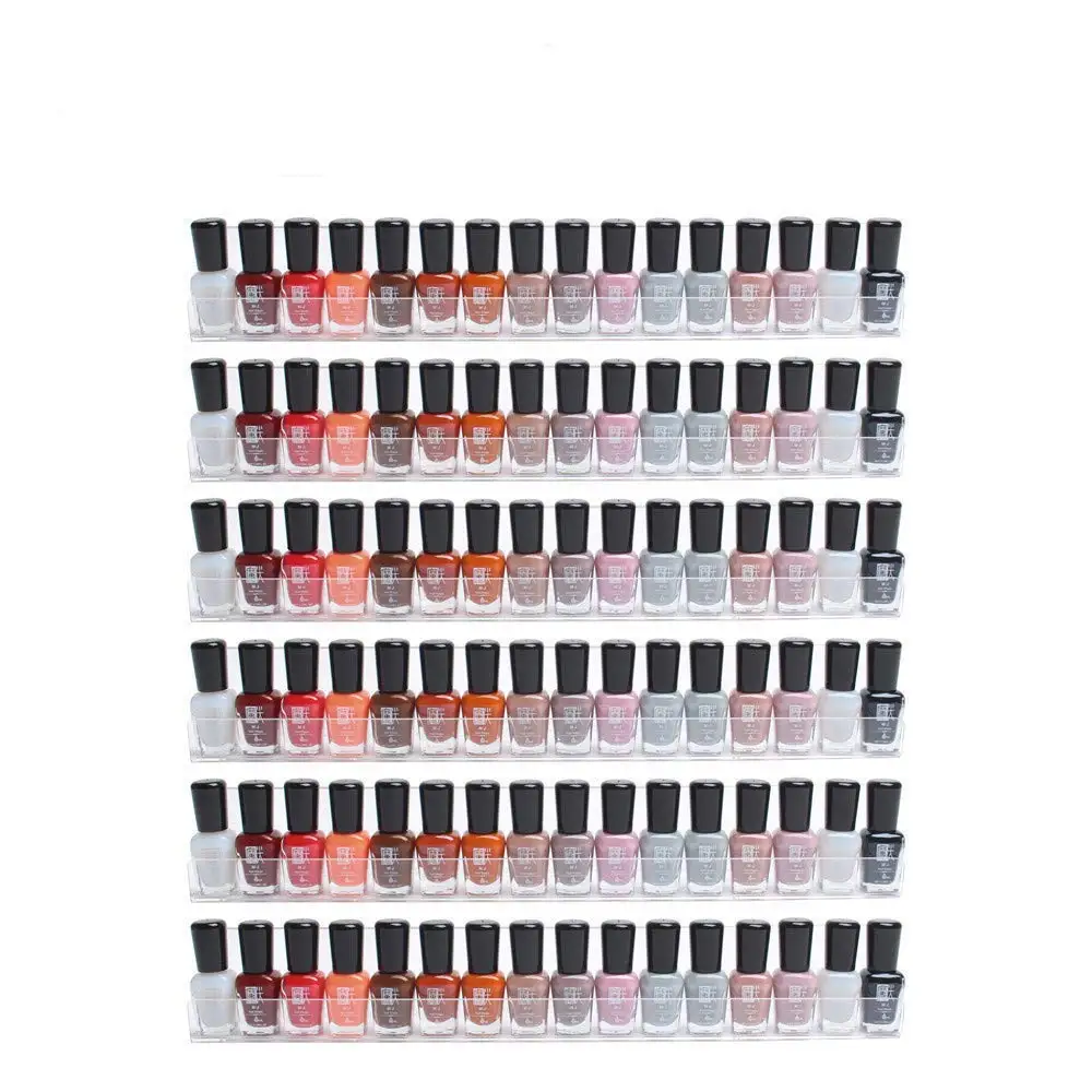 Acrylic Cosmetics Organizer Doll Case Makeup Storage Rack Wall Hanging Rack Nail Polish Jewelry Stand Book Display Box
