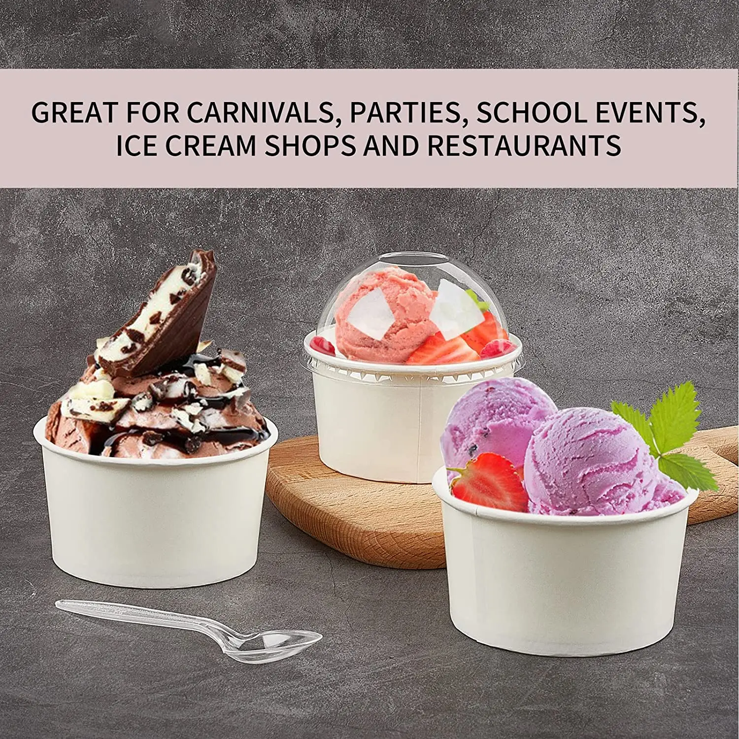 Food Packaging Boxes New Design Wholesale  ice cream packaging container with lid