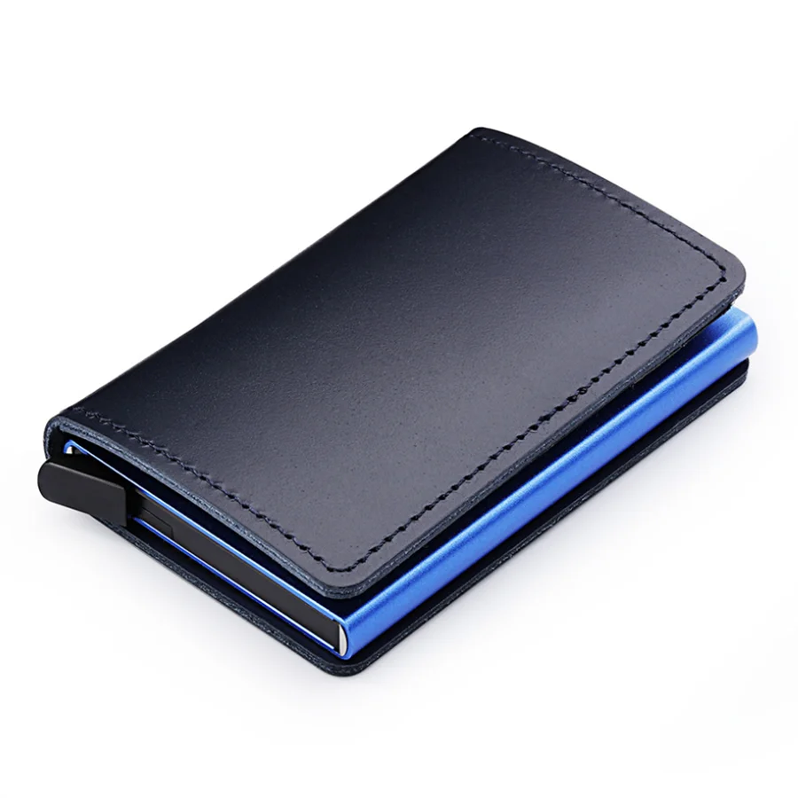 Luxury Men Card Holder With RFID Blocking Function OEM ODM Card Wallets For Holding Credit Cards And Cash