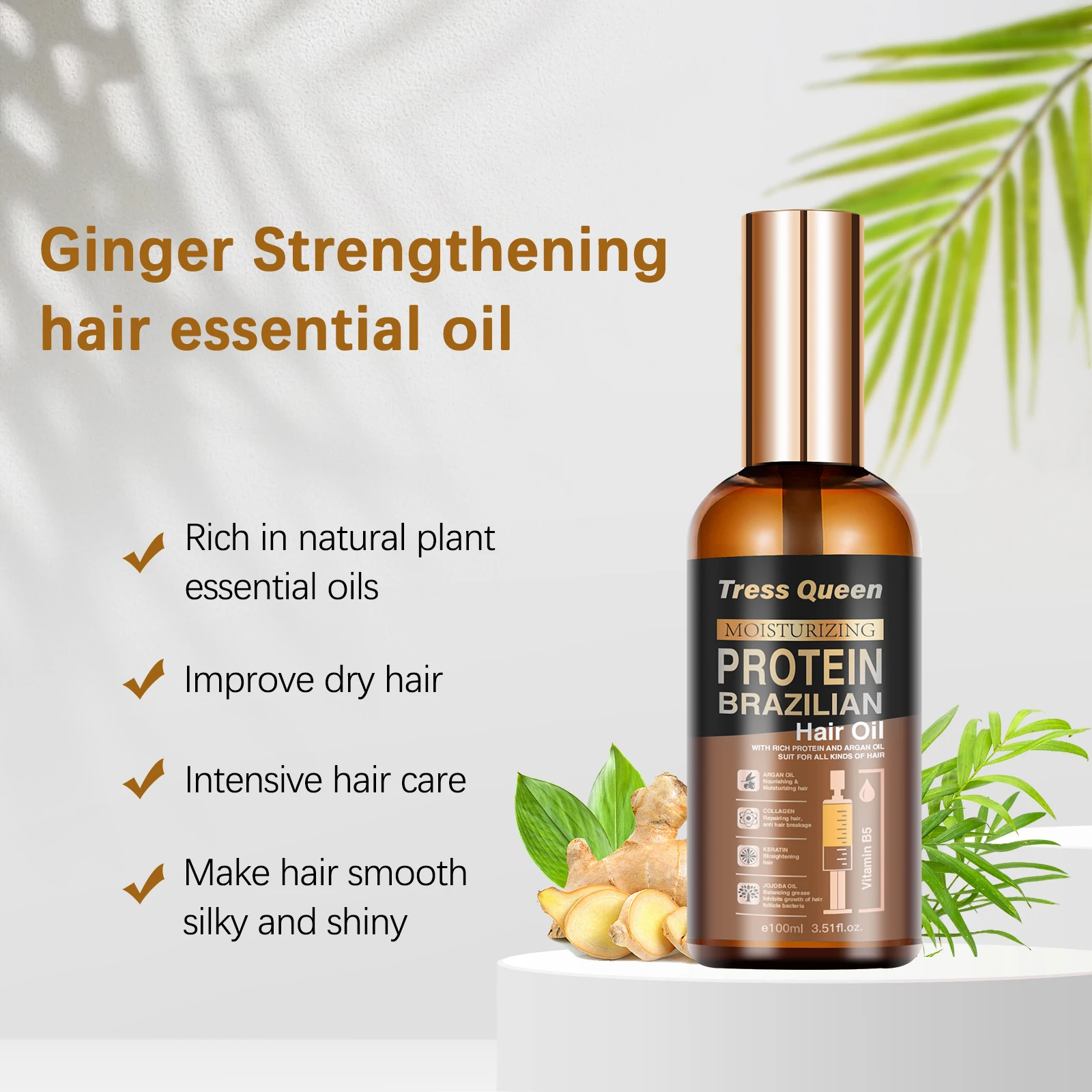 Oil hair growth Private Label OEM/ODM 100% Natural Organic red Black Seed Hair growth oil hair treatment
