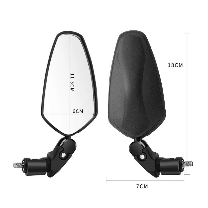 Bicycle Mirror 360 Adjustable Acrylic Minute Surface Electric Moto Moped Rearview Cycling Mirror Bike Accessories