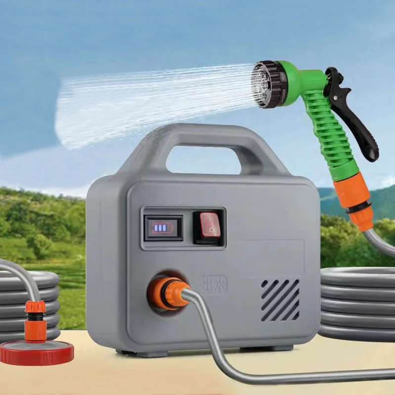 Lithium battery water pump agricultural irrigation diaphragm pump 100W 21V charging high -pressure water pump