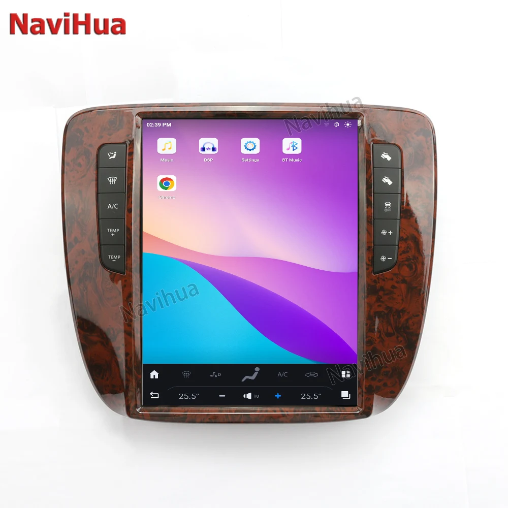 Navihua 12.1inch Touch Screen Android 13 Car Radio GPS Navigation Multimedia For Chevrolet Suburban Tahoe GMC Yukon 2007-2013