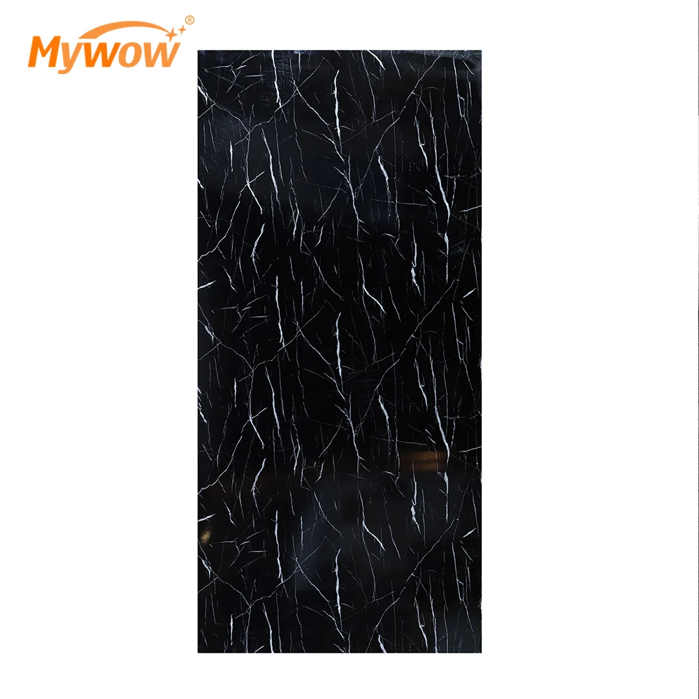 Home Interior Decorative 1.22x2.8m PVC Panel 3D Printed UV Marble Sheet