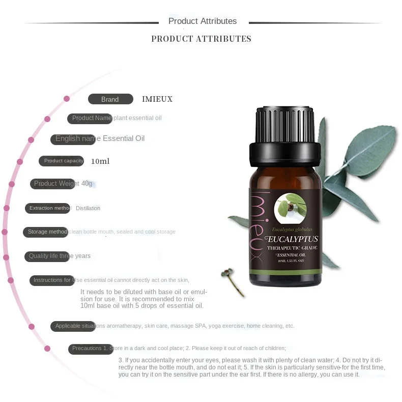 Muliya wormwood ginger rose massage breast enhancement essential oil compound plant essential oil 10ml factory direct sales