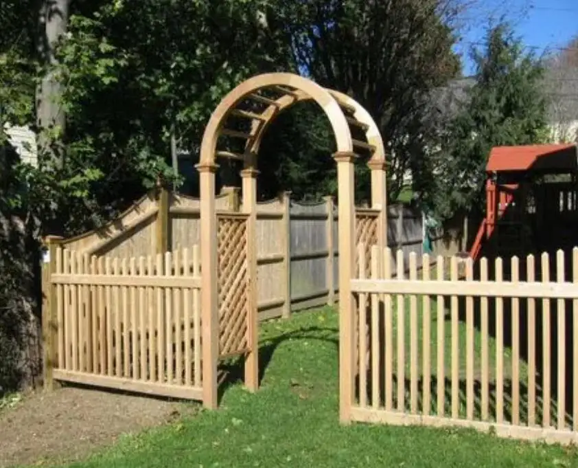 Wood outdoor Arbor Pergola Wooden Garden Arches