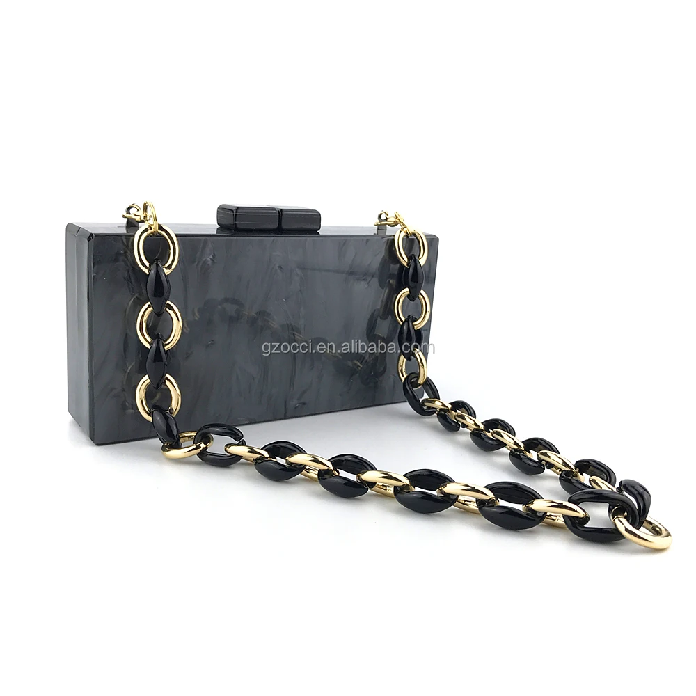 
OC4094 Wholesale solid acrylic bags for women party acrylic clutch bag 