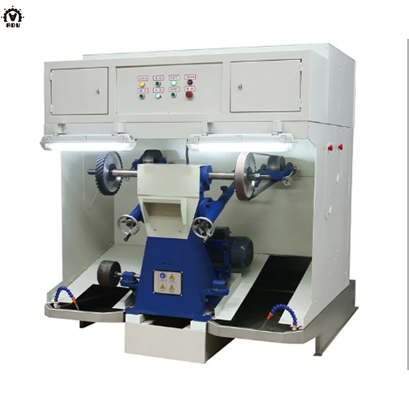 Шлифовальный станок с двумя станциями для удаления влажного пыли