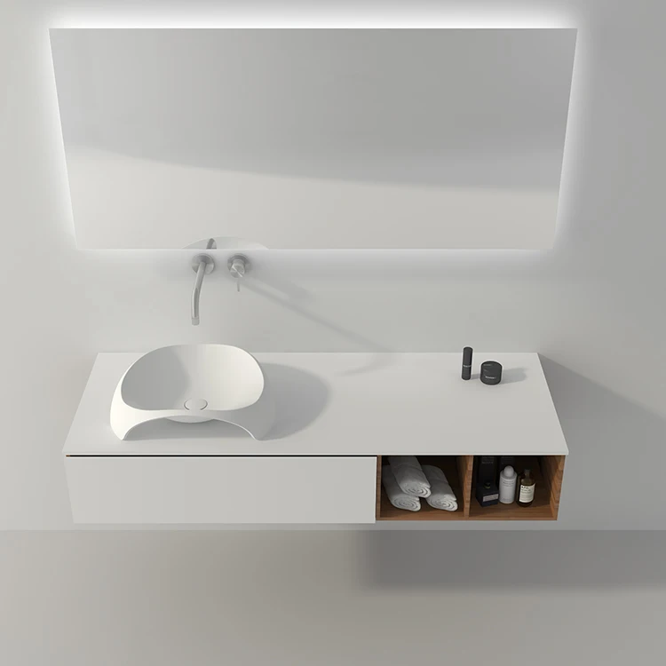 BS-8343 Australia marble hand washbasin stone sanitary wares modern design wash basin