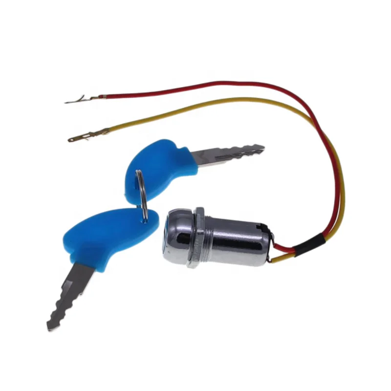 2 wire & key ignition switch keys lock for electric scooter ATV Moped kart New