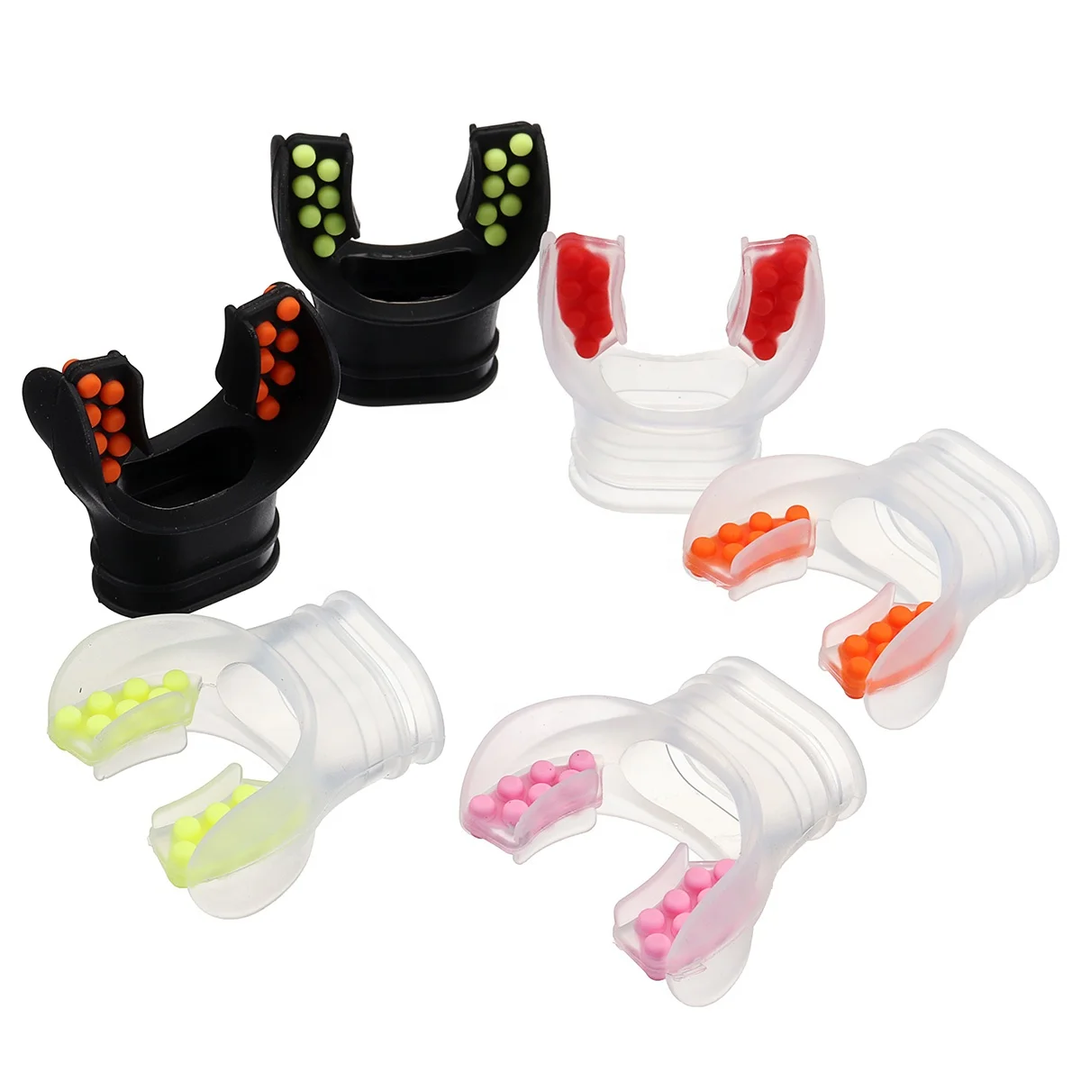 Diving Scuba Snorkel Regulator Silicone Bite Mouthpiece Colorful Option for Regular Snorkeling