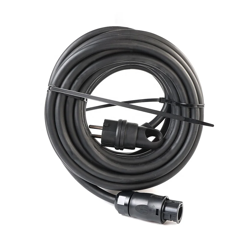 IP68 BC01 Female 3M Cable To IP44 Schuko Plug Rubber Wire 3G1.5mm2 Power Cord