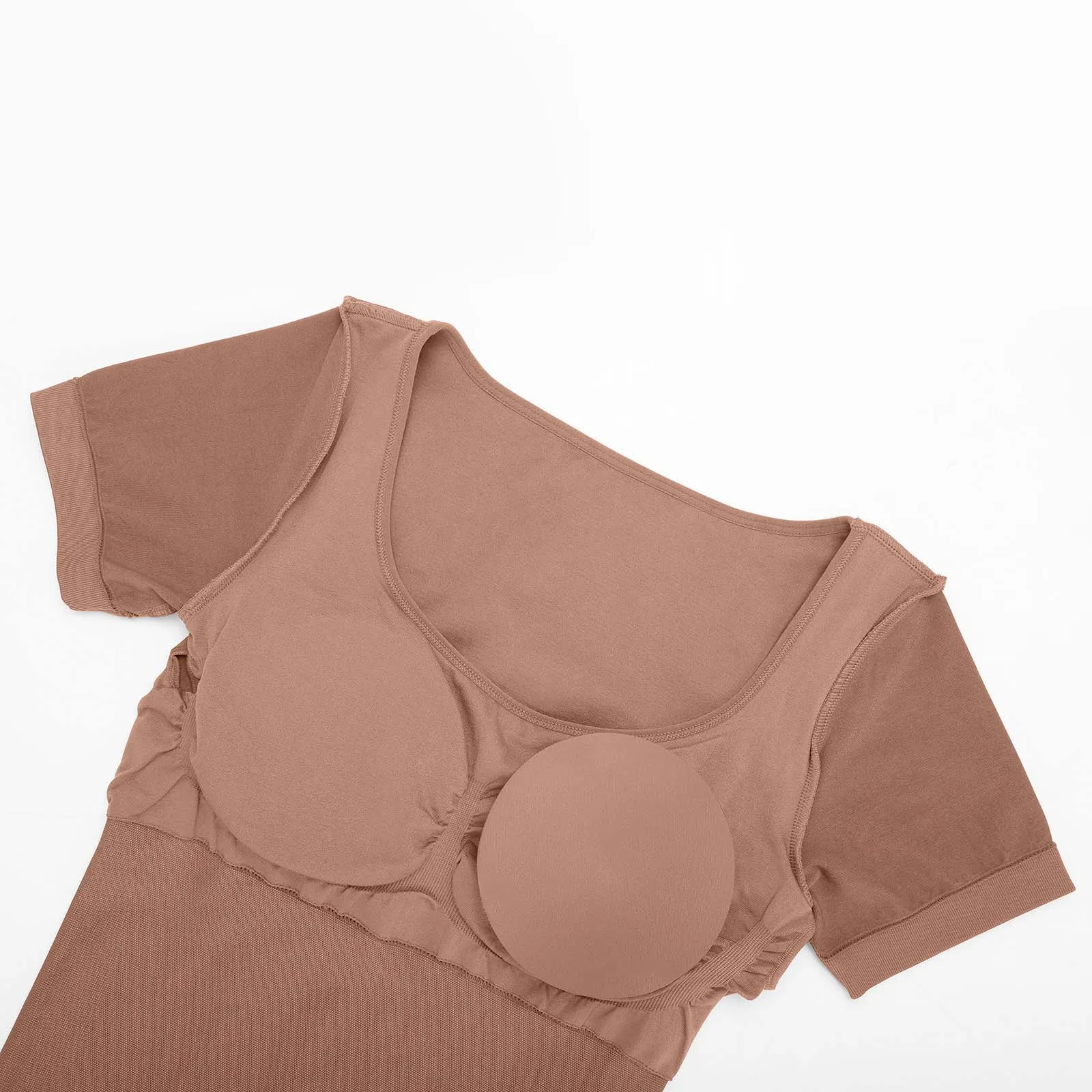 wholesale new arrival custom seamless tummy control slimming Short-sleeved square neck maxi ladies long shapewear women dresses