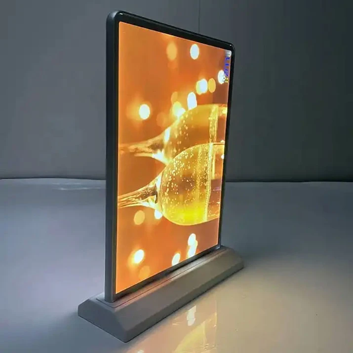 A5 Double-Sided LED Light Box Low Power Restaurant Menu Holder Bar Store Table Display Stand for Advertising Light Boxs