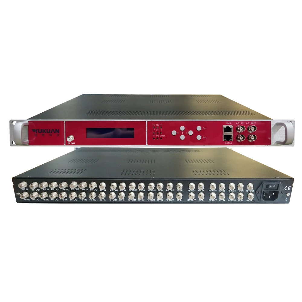 8/12/16/20/24 Channel Transmodulator CATV FTA Tuner to RF Multiplexing DVB-T/DVB-C/ ATSC/ISDB-T/DTMB Digital Modulator