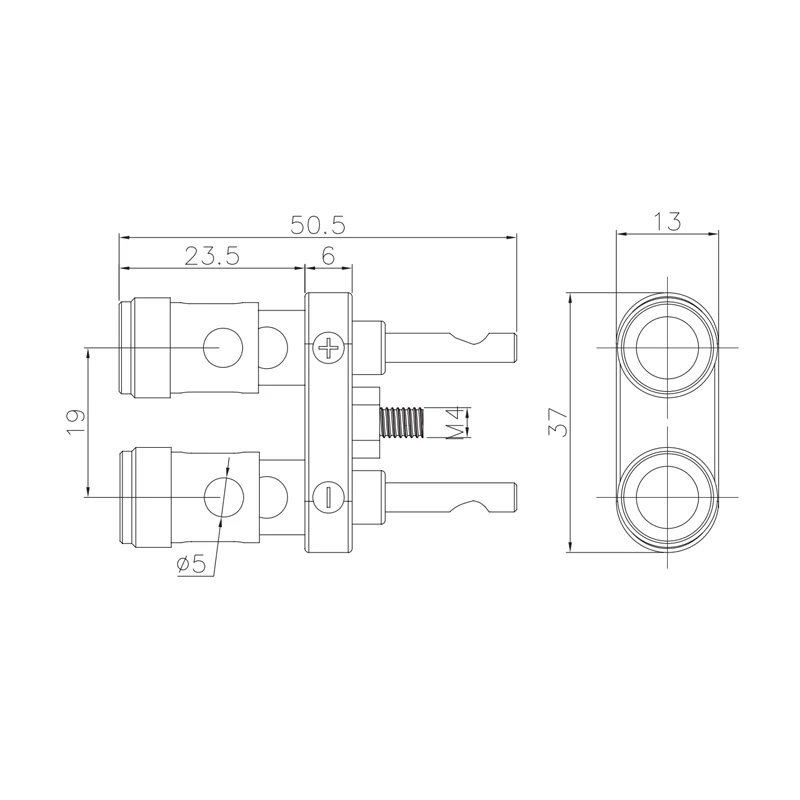 factory direct Spring Loaded Gold Brass Speaker audio push press Binding Posts wire Terminals