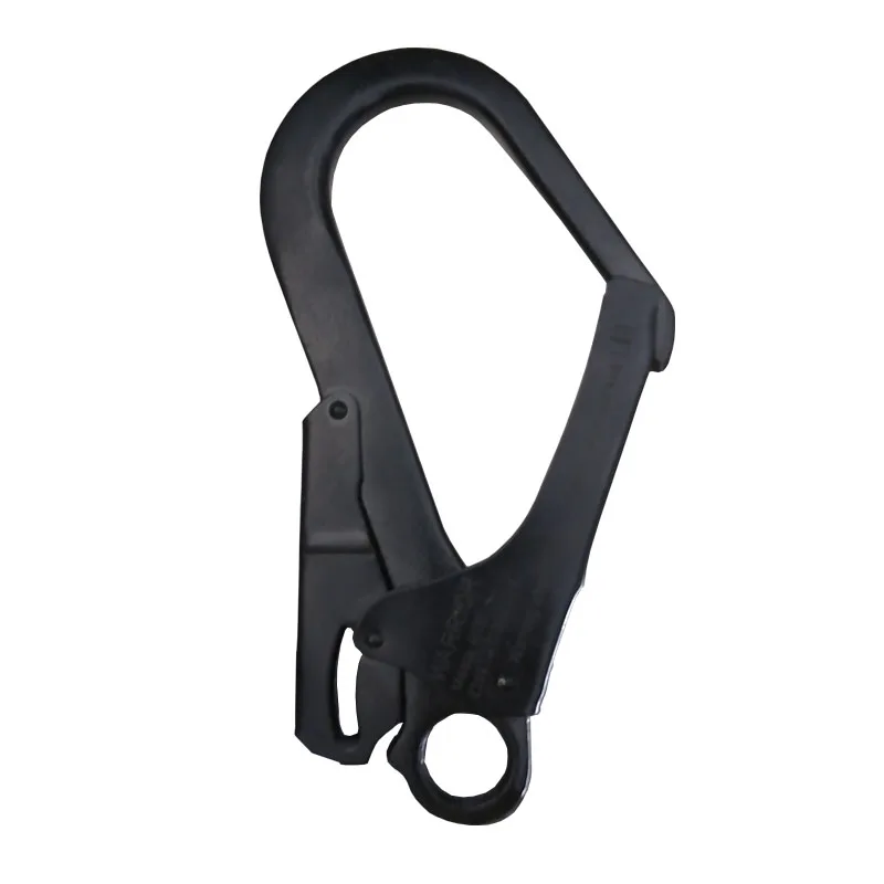 Attachments restraint Lanyard open senior rock climbing self-locking buckle mountaineering steel rebar scaffold hook CE certified steel spring snap hook