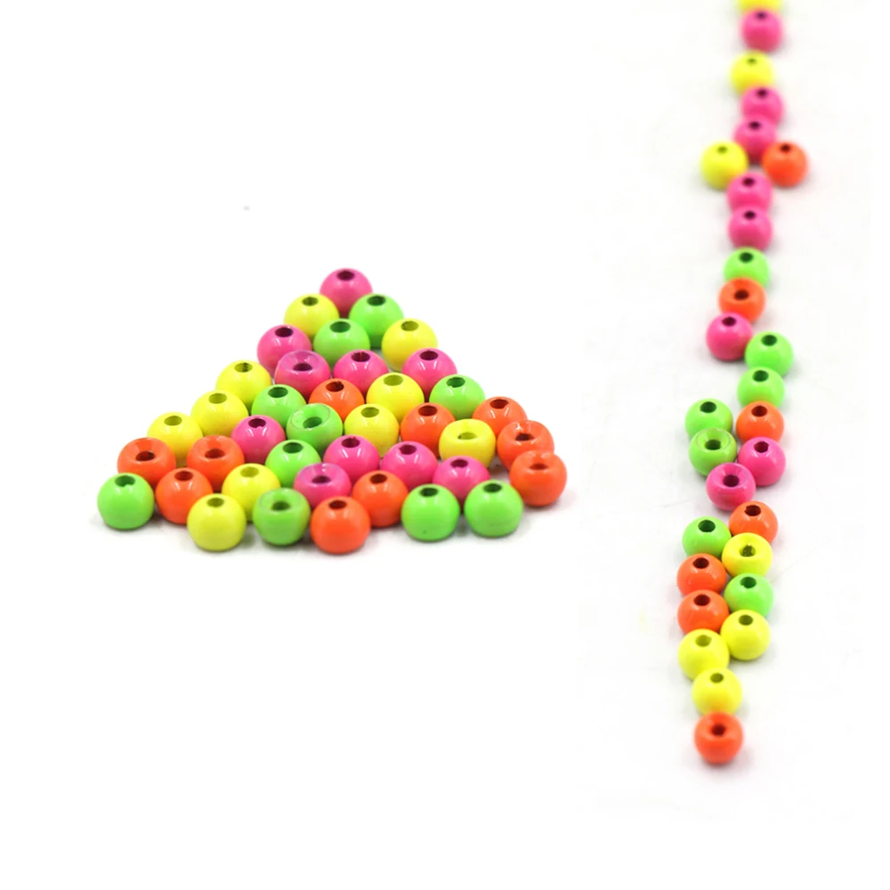Black red pink yellow green orange Fly Tying Beads Accessories Nymph Flies Fish Tungsten Beads Head