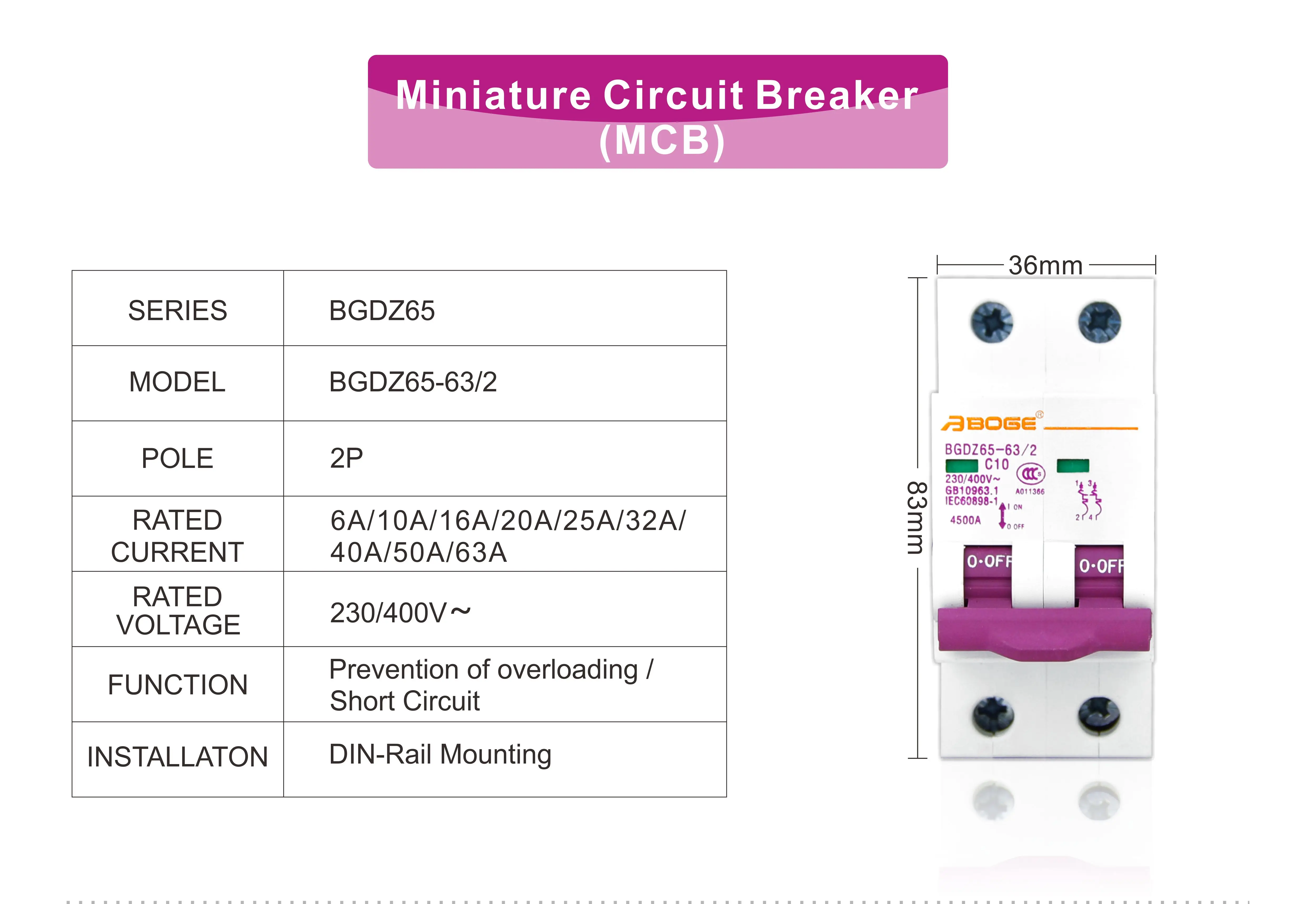  Custom miniature circuit breakers 40 amp low voltage mccb breaker 40a 2