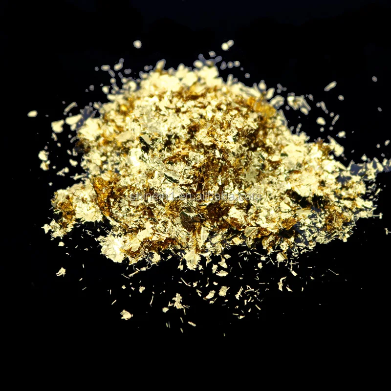  Лидер продаж декоративные нестандартные хлопья с листьями золотых фрагментов для украшения